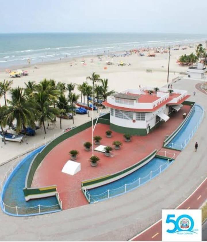 דירות Praia Grande -Ocian Rio D'Ouro Ape 70Mt Do Mar מראה חיצוני תמונה